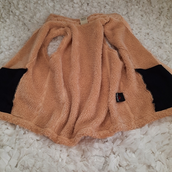 Cabela's Light Camel Teddy Long Vest Mock Neck Zip Up EUC Medium - Picture 5 of 14